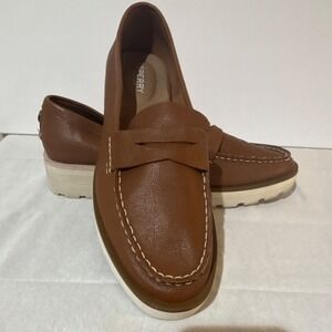 Sperry Brown Leather Loafer Slip-On Comfort Women's Flats